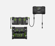 KIT HUB DE CARGA DE 1600W + PUERTO DE CARGA C/IOT + POWER BANK + BATERÍA DE 40AH / 2240 WH